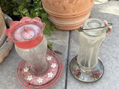 Set of both hummingbird feeders for $15