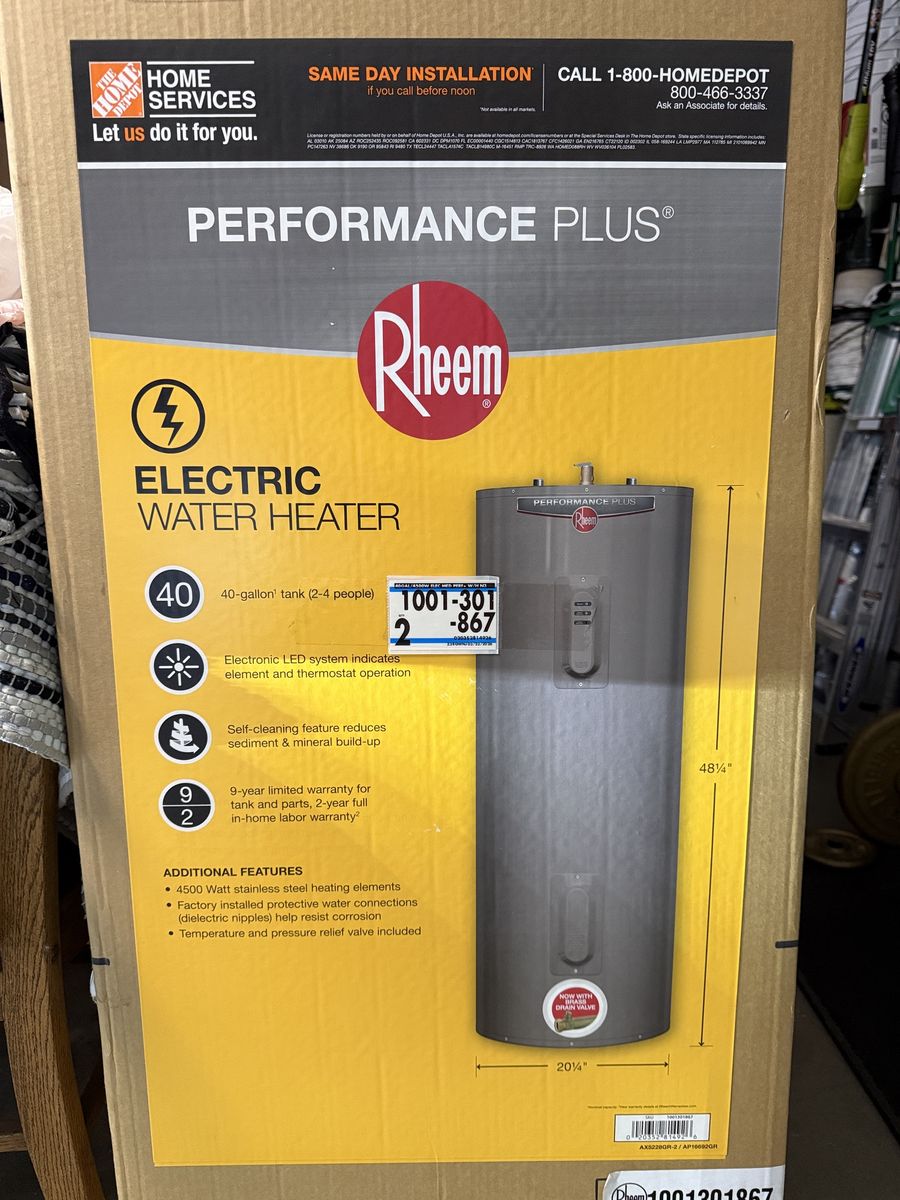 40 Gallon Electric Water Heater