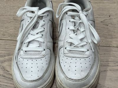 Nike Air Force 1 Low White Sneakers - Youth Size 4Y