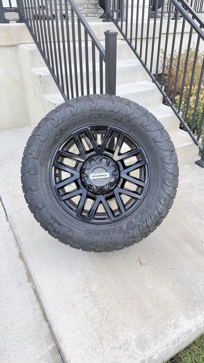 Ford F350 Rims and Tires 35/12.50R20 Toyo AT3 Load E 