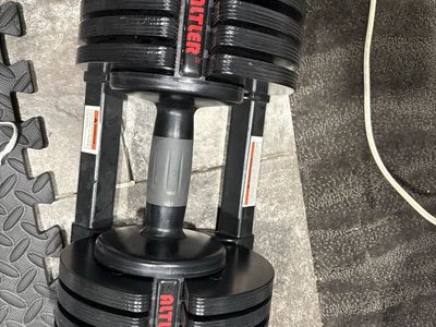 Adjustable Dumbbell, 52 lb with Stand