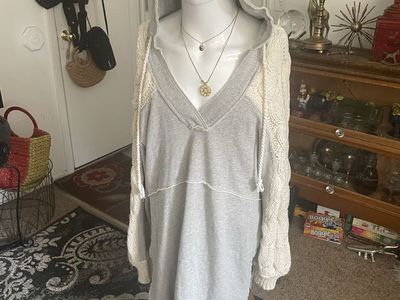 Free People rare sweater/ hoodie coat.