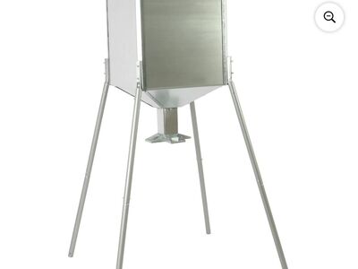 HECASA 450LB Capacity Big Game Gravity Deer Feeder Galvanized Steel Hunting