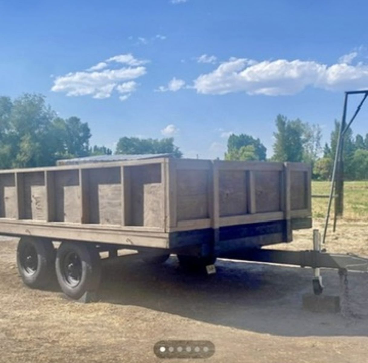 HEAVY DUTY Tandem axle trailer for equipment/ hauling material, side by side etc.