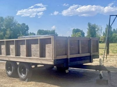 HEAVY DUTY Tandem axle trailer for equipment/ hauling material, side by side etc.