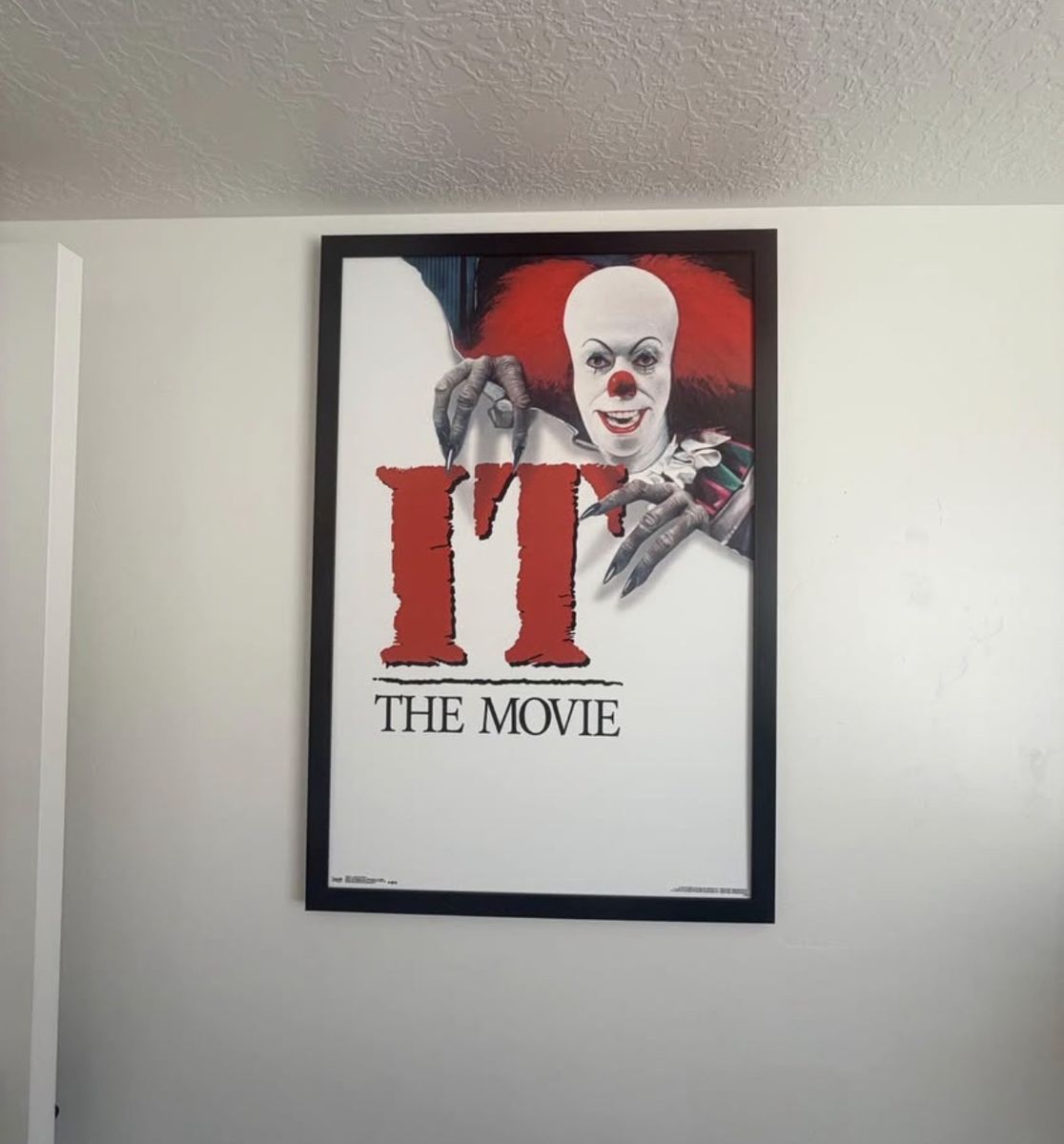 IT The Movie Pennywise Clown Horror Poster Framed Wall Art Decor
