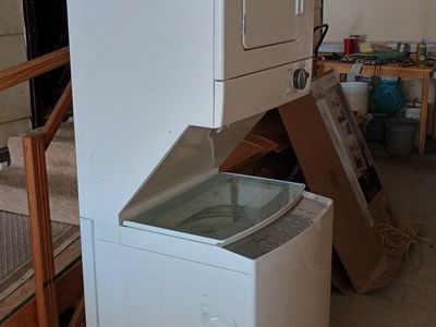 Gently Used Whirlpool Stacked Washer & Electric Dryer