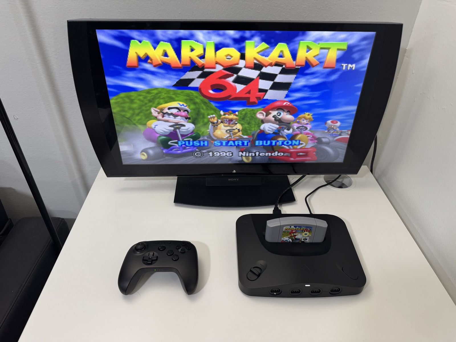 Analogue 3d 4k / N64 Console / 8Bitdo Controller / Game / Cords / Box