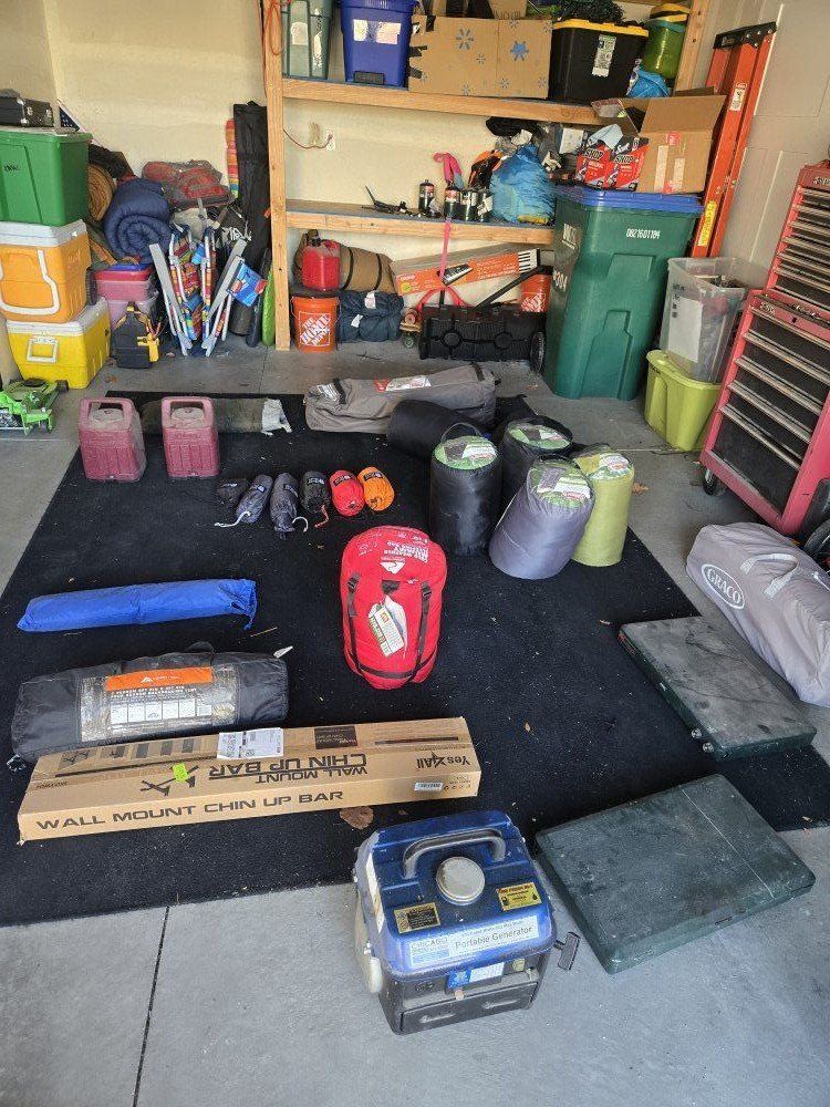 Slew of camping gear