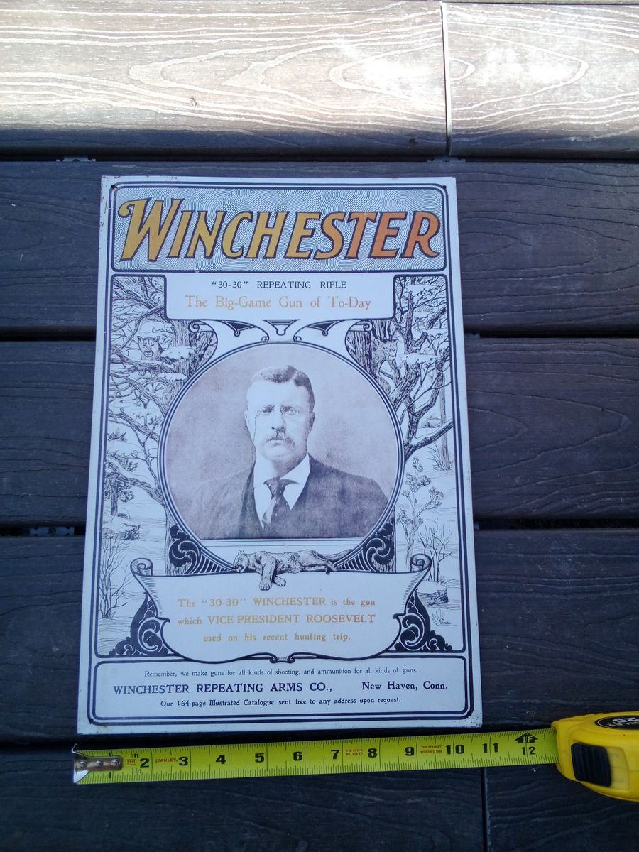 Winchester Metal Wall Sign Decor