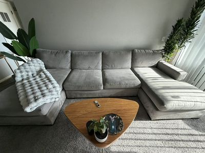 U-shape sectional & FREE bookshelf