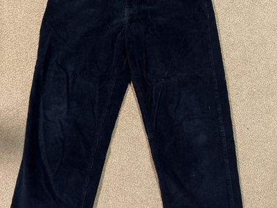 Mens empyre corduroy jeans black size 34 loose fit