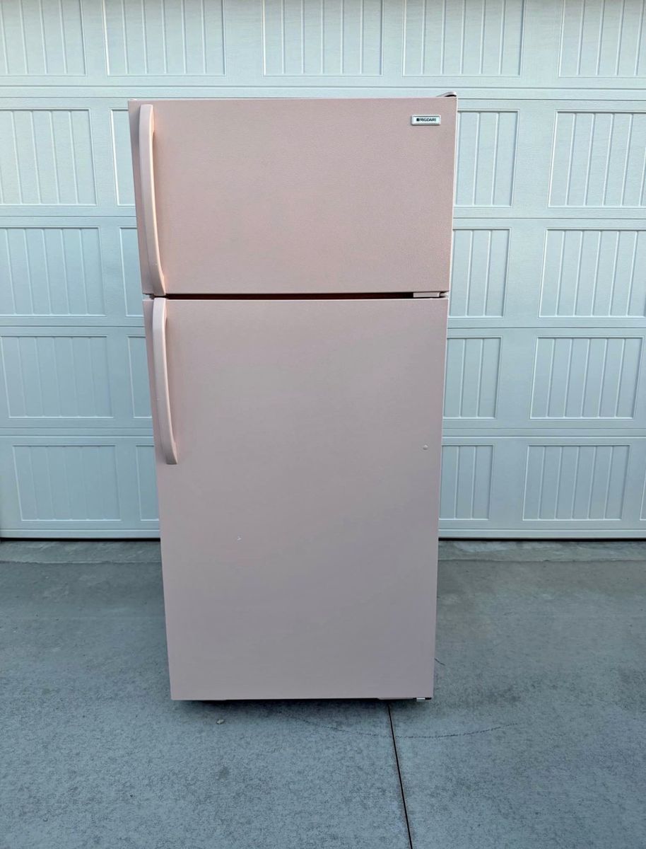 Vintage pink fridge