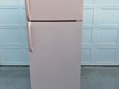 Vintage pink fridge