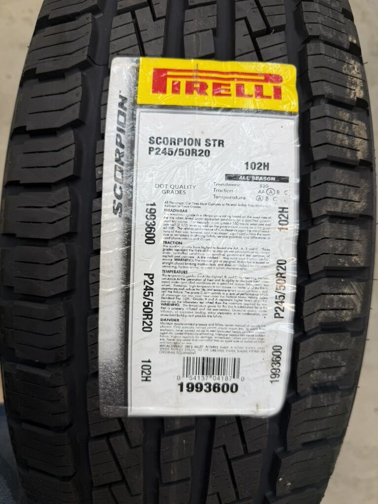 Pirelli Scorpion STR P245/50-R20 102H Brand New