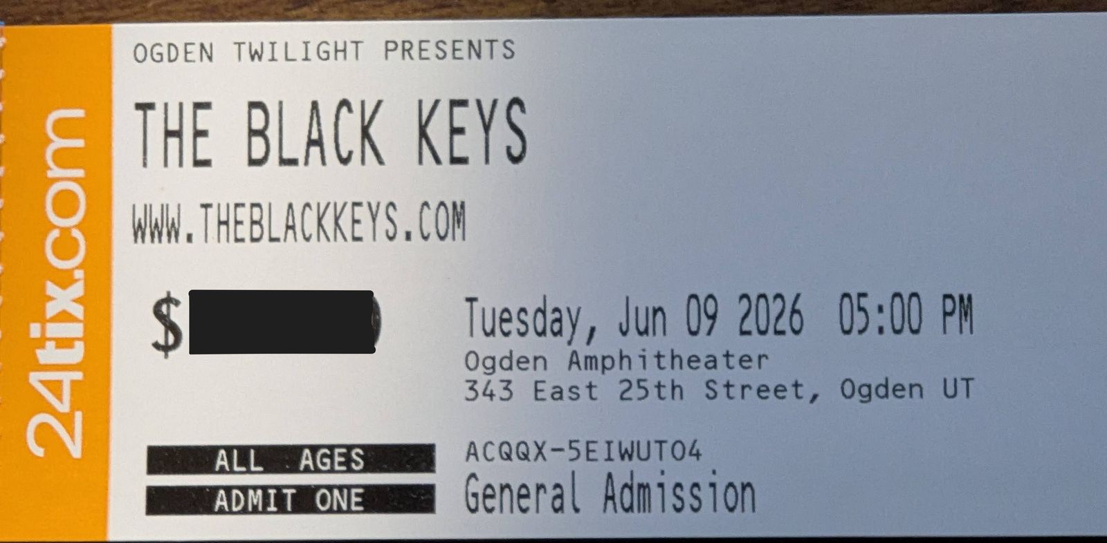 The Black Keys - Tue Jun 9 - One ticket for sale