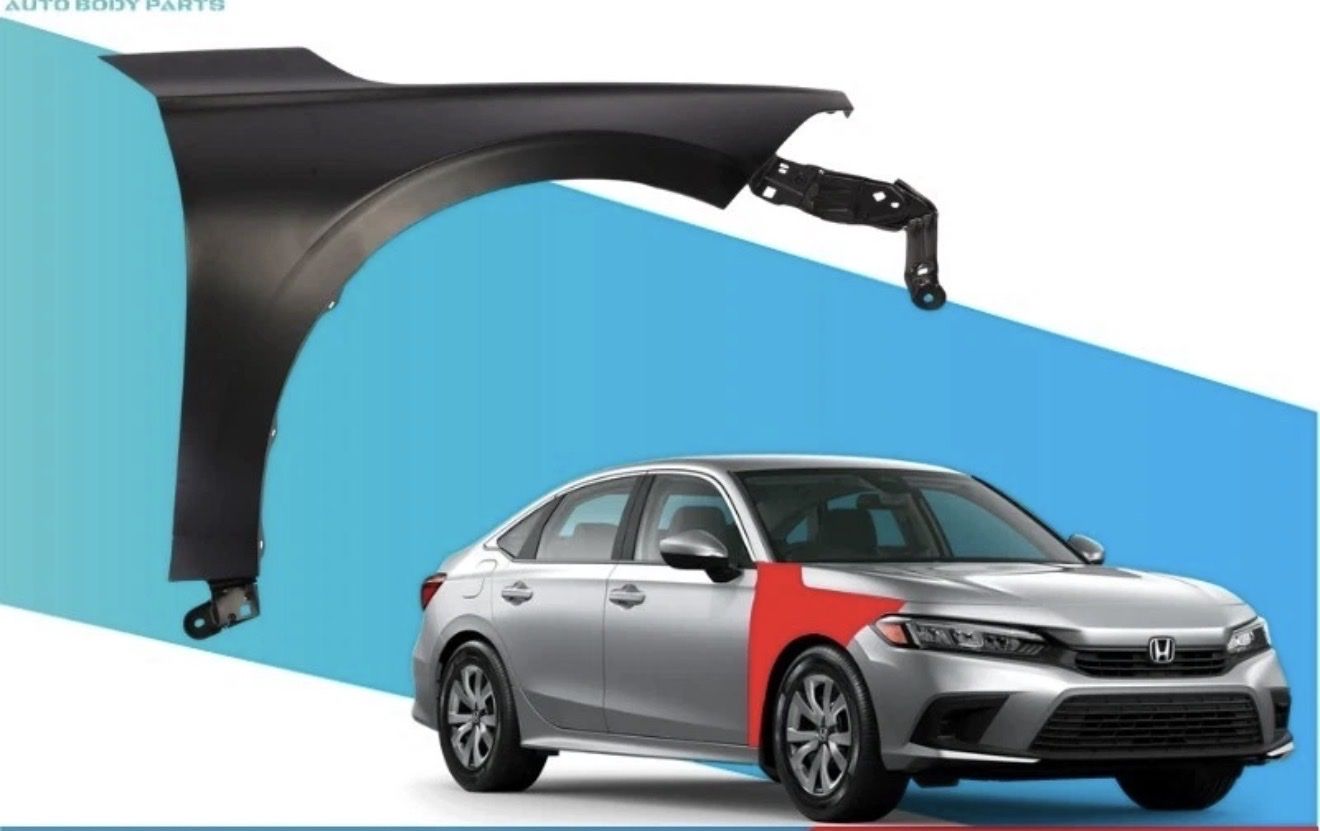 Front Right Passenger Side Fender Fits For 2022-2025 Honda Civic HO1241201