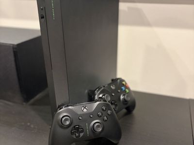 Limited Edition Project Scorpio Xbox One X with Project Scorpio controller and Xbox One controller