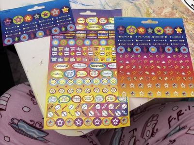 Assorted Sticker Sheets - Stars, Smileys, and Encouragement