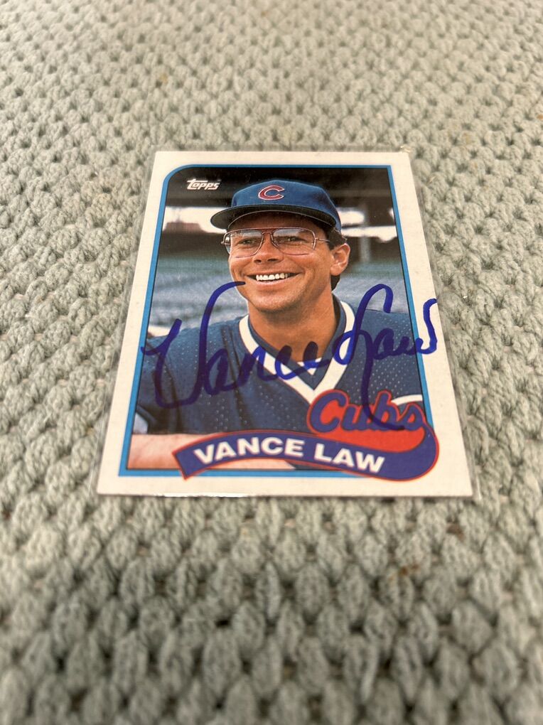 Vance Law byu cougar Autograph Chicago Cubs Auto
