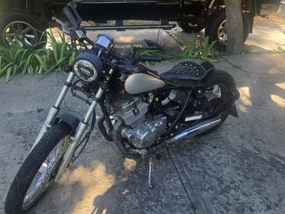 Custom Black & Grey Bobber Style Motorcycle - Unique Build, Ready to Ride