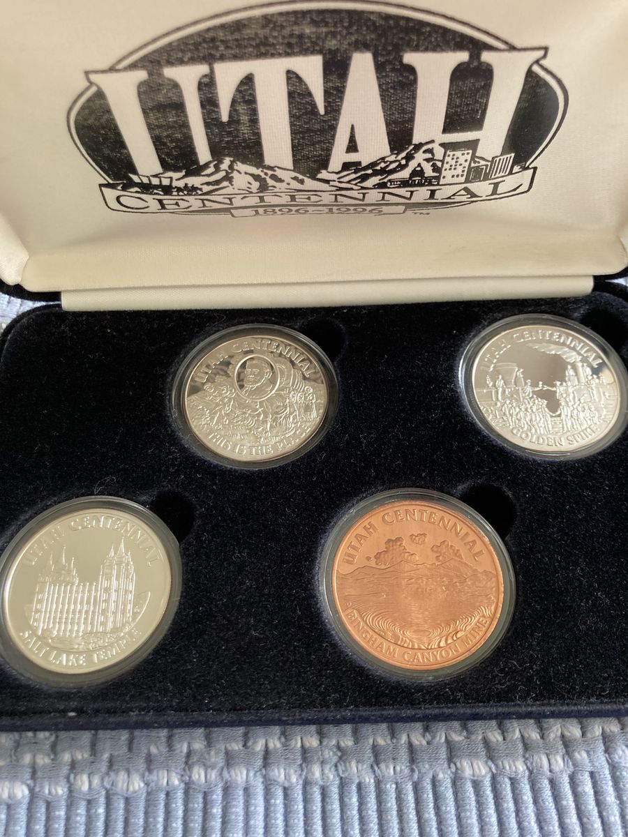 Utah Centennial 1896 - 1996 Commemorative Coin Set