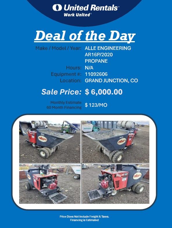 Concrete Buggy Propane 2020 low hrs great for indoor tilt ups etc