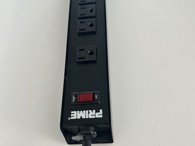 Prime 6-Outlet Metal Power Workshop Surge Protect