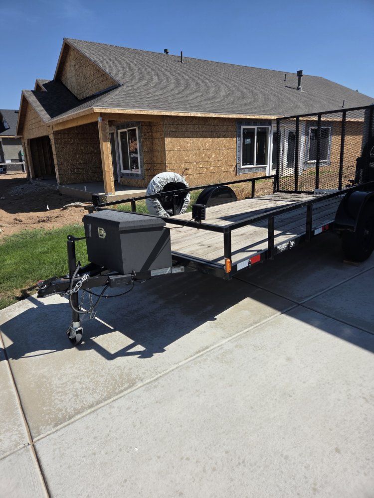 Workhorse Utility Trailer with RAMP gate and Spare Tire