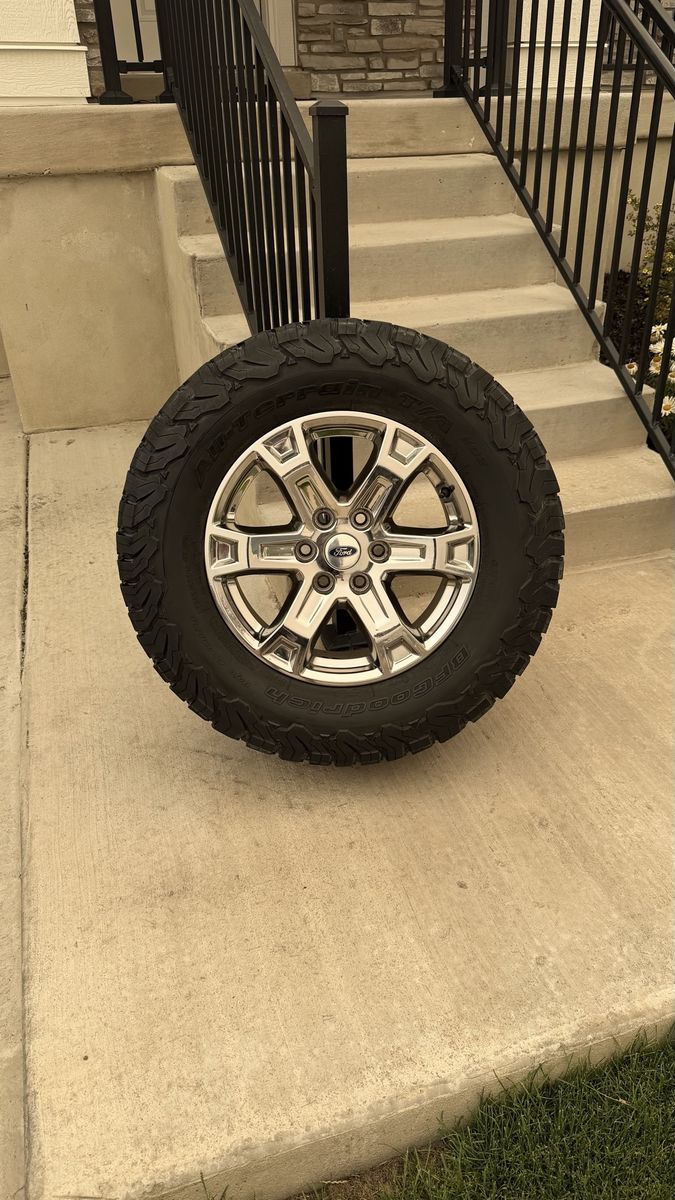 Ford F150 Rims and Tires 285/65R18 Bfgoodrich Ko2 Load E