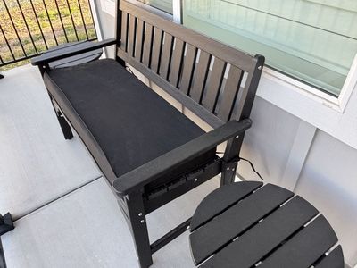 Outdoor Bench- 2 small tables