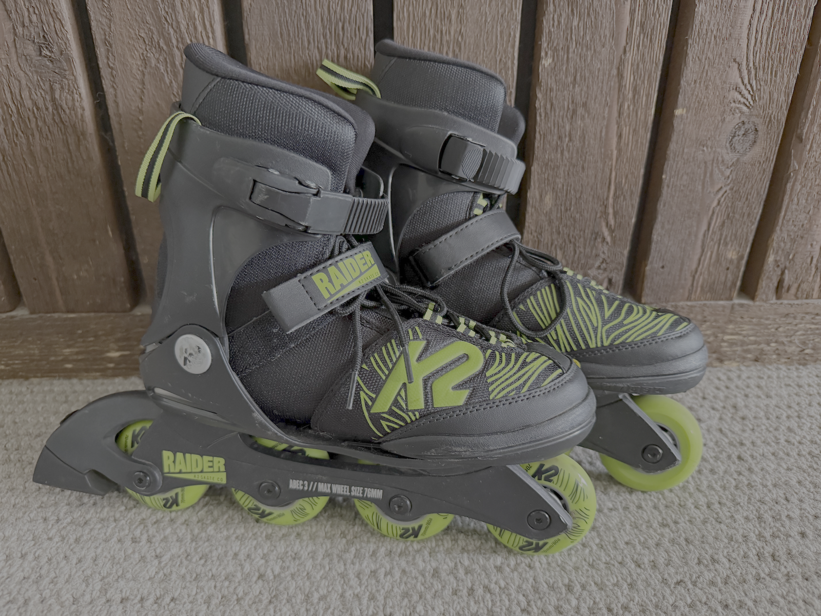 K2 Raider Inline Skates - Youth Adjustable Sizes 4-8