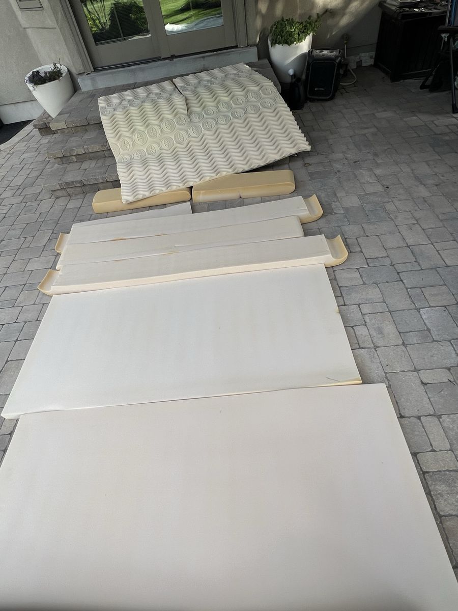 Large Upholstery Foam Pieces – Various Sizes & Densities – Lot
