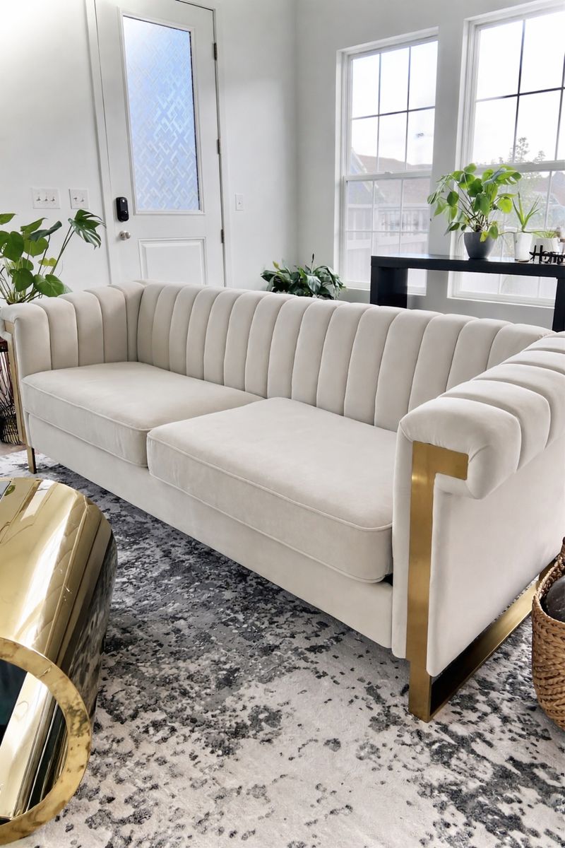 Brand new Gold accent 2 Couches