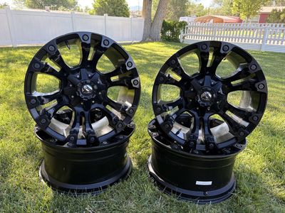 Set of 4 black fuel vapor wheels