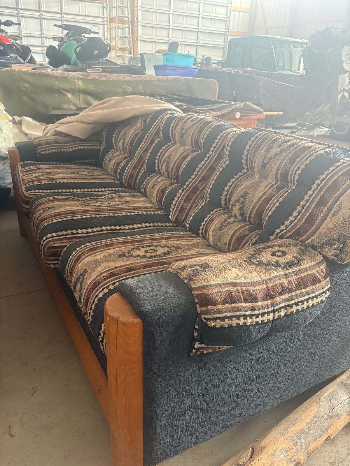 Log aztec couch