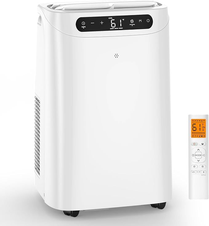 12000 BTU Portable Air Conditioners for Room Cooling up to 500 Sq Ft,  AC Unit with Dehumidifier Fan