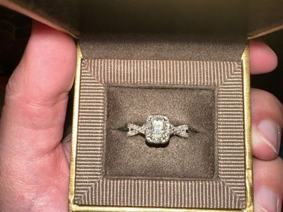 Neil Lane Diamond Engagement Ring 1 ct tw Radiant 14K White Gold