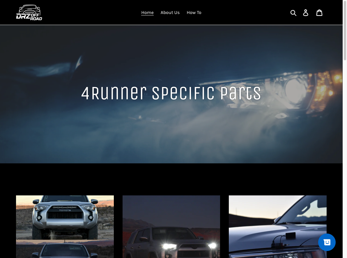 Toyota 4Runner E-Commerce Store/Website