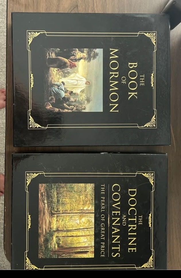 The Book of Mormon & Doctrine and Covenants/Pearl of Great Price - Black Faux Leather, Illustrated