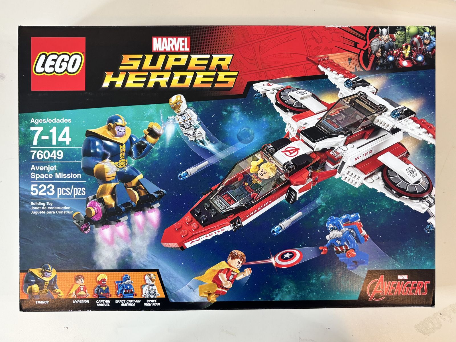 Lego 76049 Superheroes Avenjet Space Mission 2016 new in box