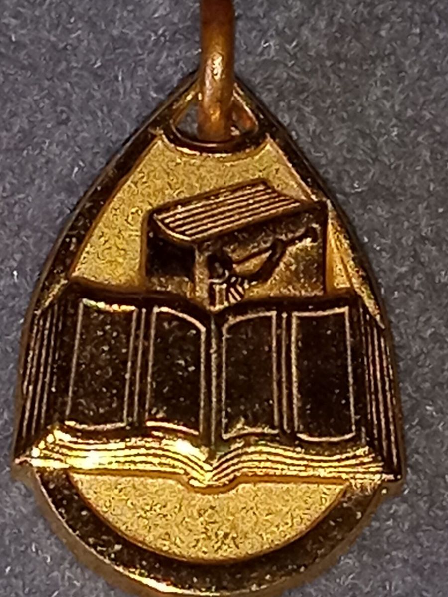 Gold LDS jewelry vintage 90's book Mormon and Moroni necklace pendant new in box