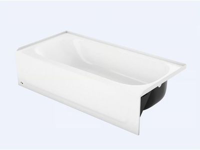Aloha Porcelain Enameled Bathtub 60x30x14.25in