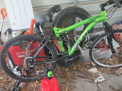 Genesis R27 Mountain Bike - Green, Full Suspension, Shimano Components