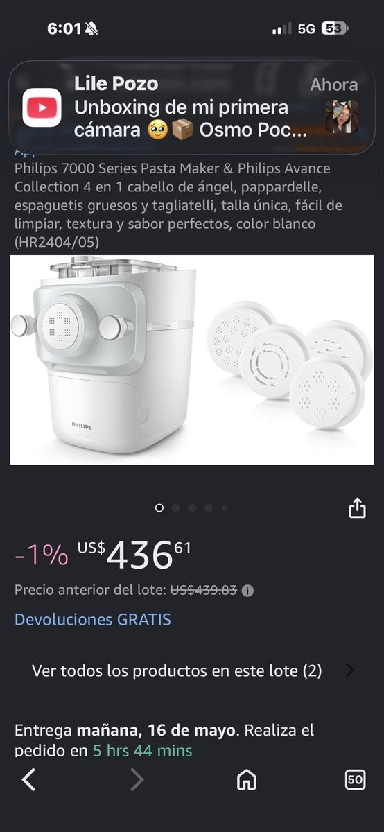 Series 700 Philips pasta maker