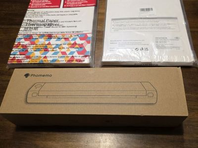 Portable Thermal Printer and 2 Reams of Thermal Paper