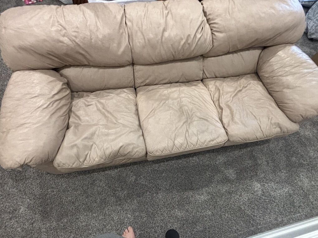 Free Most-Comfortable-Ever Leather Couch