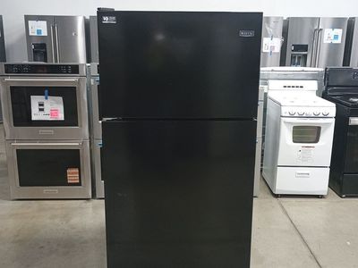 NEW MAYTAG 21 C FT BLACK TOP FREEZER FRIDGE