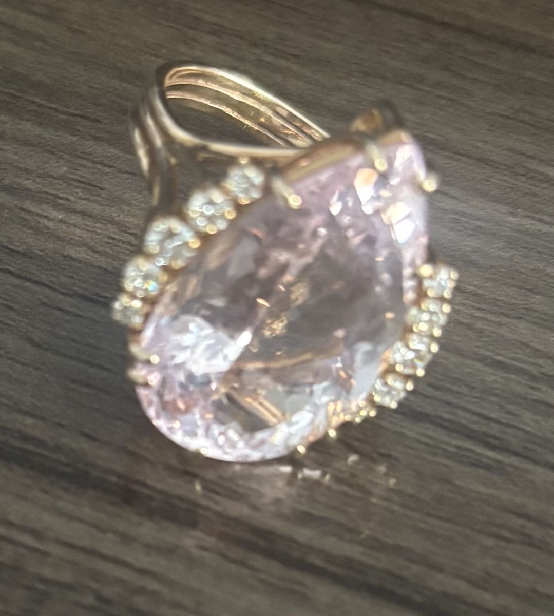 Morganite and Diamond Ring