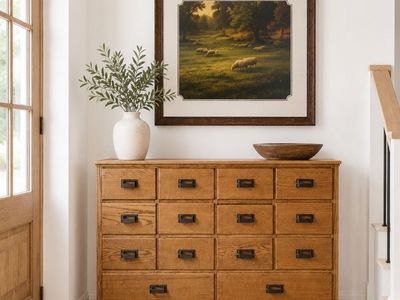 Amazing Antique Oak File Card Cabinet Lowered $$$